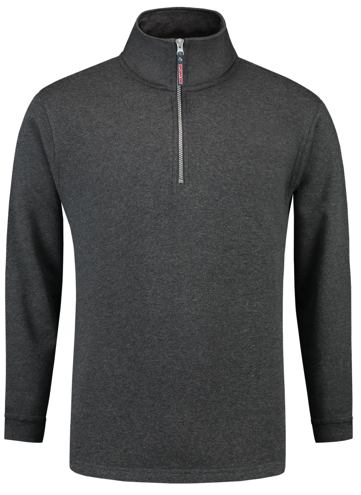 TRICORP-Jobwear, Sweatshirt 1/4-Reissverschluss, Basic Fit, 280 g/m², anthrazit meliert