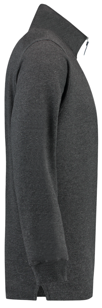 TRICORP-Jobwear, Sweatshirt 1/4-Reissverschluss, Basic Fit, 280 g/m², anthrazit meliert


