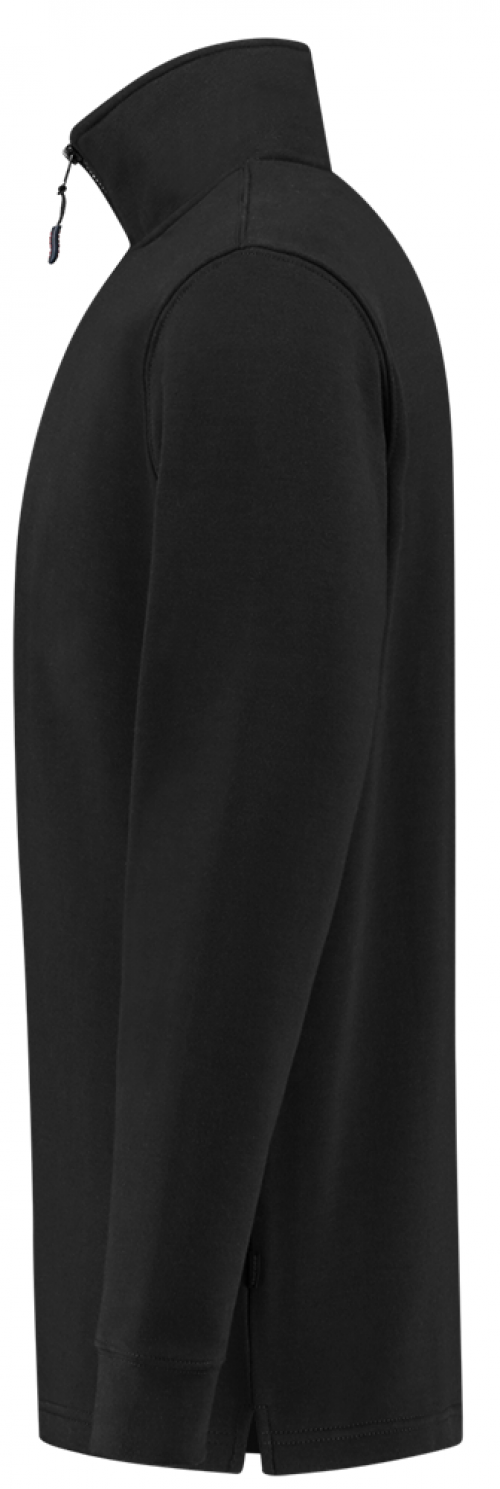 TRICORP-Jobwear, Sweatshirt 1/4-Reissverschluss, Basic Fit, 280 g/m², black