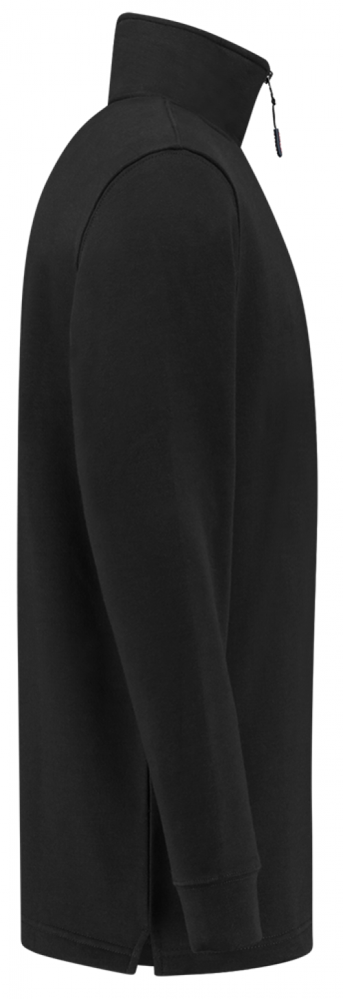 TRICORP-Jobwear, Sweatshirt 1/4-Reissverschluss, Basic Fit, 280 g/m², black