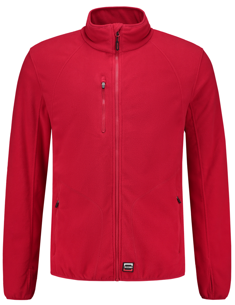 TRICORP-Kälteschutz, Fleece-Arbeits-Berufs-Jacke, Exzellent Herren, Slim Fit, 280 g/m², red