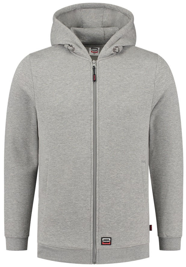 TRICORP-Kälteschutz, Sweatjacke mit Kapuze, graumeliert