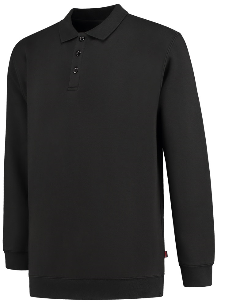 TRICORP-Jobwear, Sweatshirt mit Polokragen, Basic Fit, 280 g/m², black



