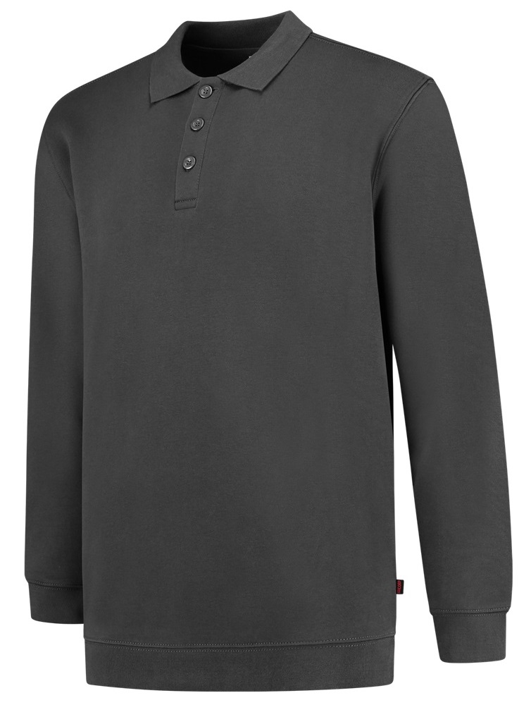 TRICORP-Jobwear, Sweatshirt mit Polokragen, Basic Fit, 280 g/m², darkgrey