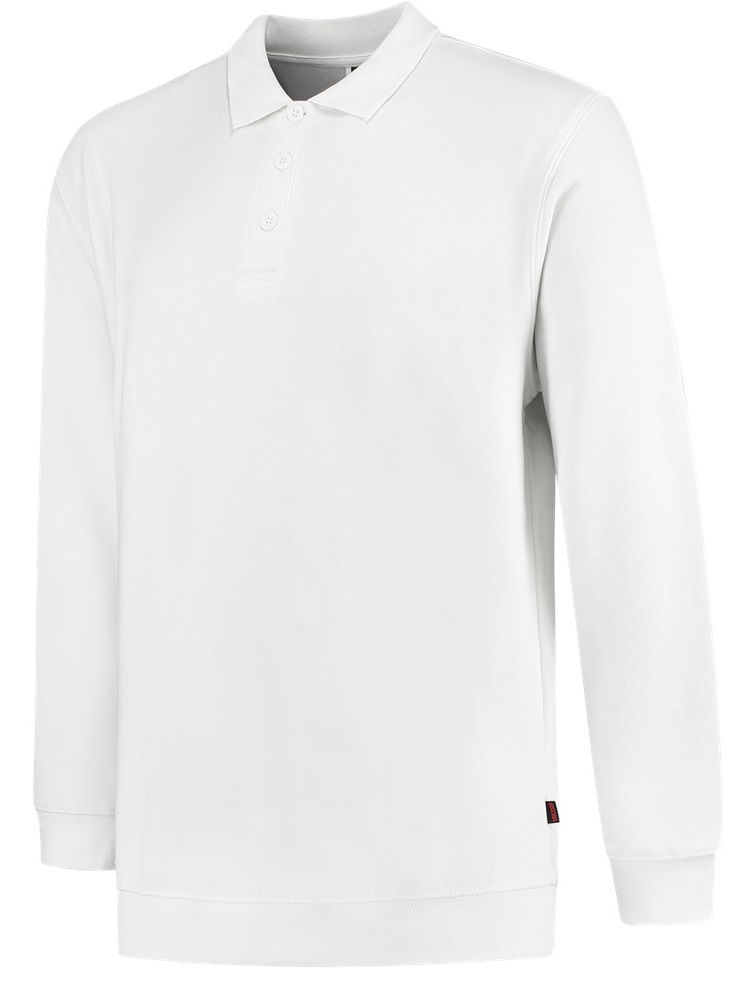 TRICORP-Jobwear, Sweatshirt mit Polokragen, Basic Fit, 280 g/m², white