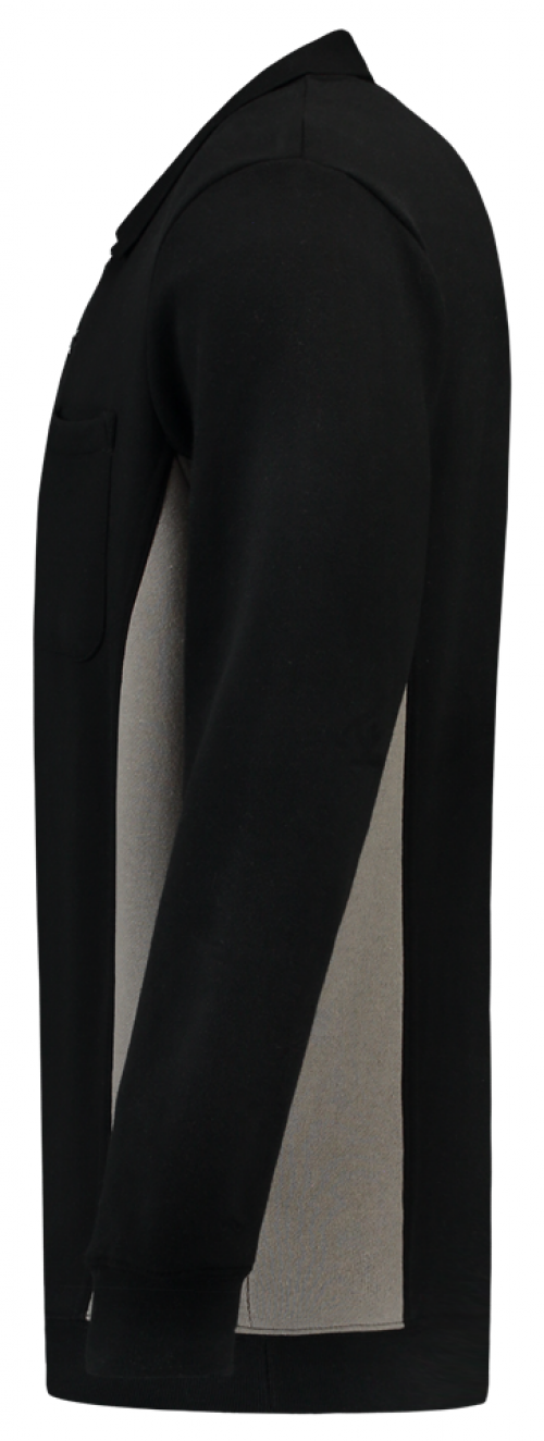 TRICORP-Jobwear, Polosweater, mit Brusttasche, Bicolor, 280 g/m², black-grey