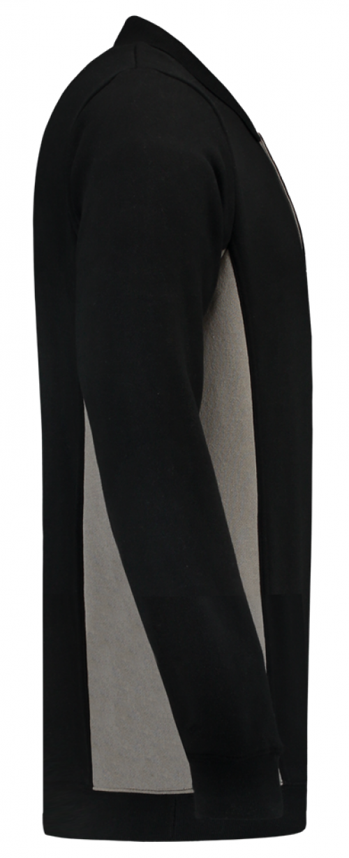 TRICORP-Jobwear, Polosweater, mit Brusttasche, Bicolor, 280 g/m², black-grey