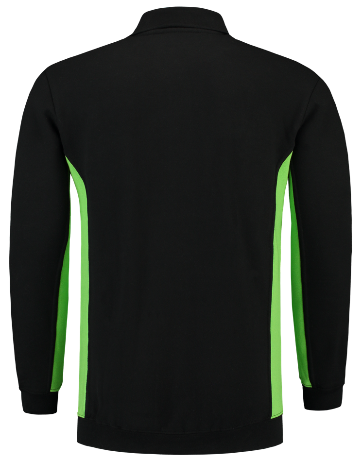 TRICORP-Jobwear, Polosweater, mit Brusttasche, Bicolor, 280 g/m², black-lime