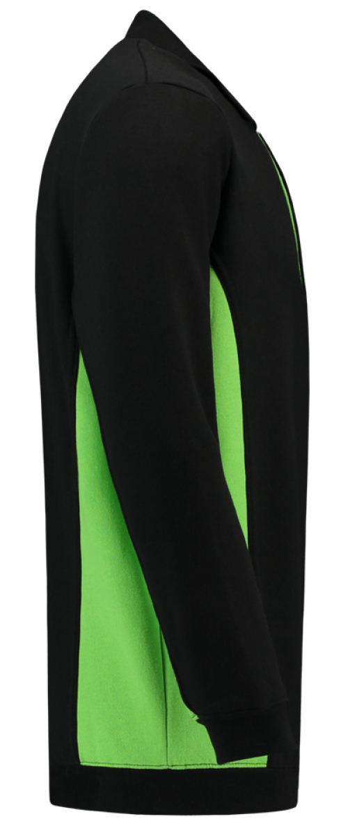 TRICORP-Jobwear, Polosweater, mit Brusttasche, Bicolor, 280 g/m², black-lime