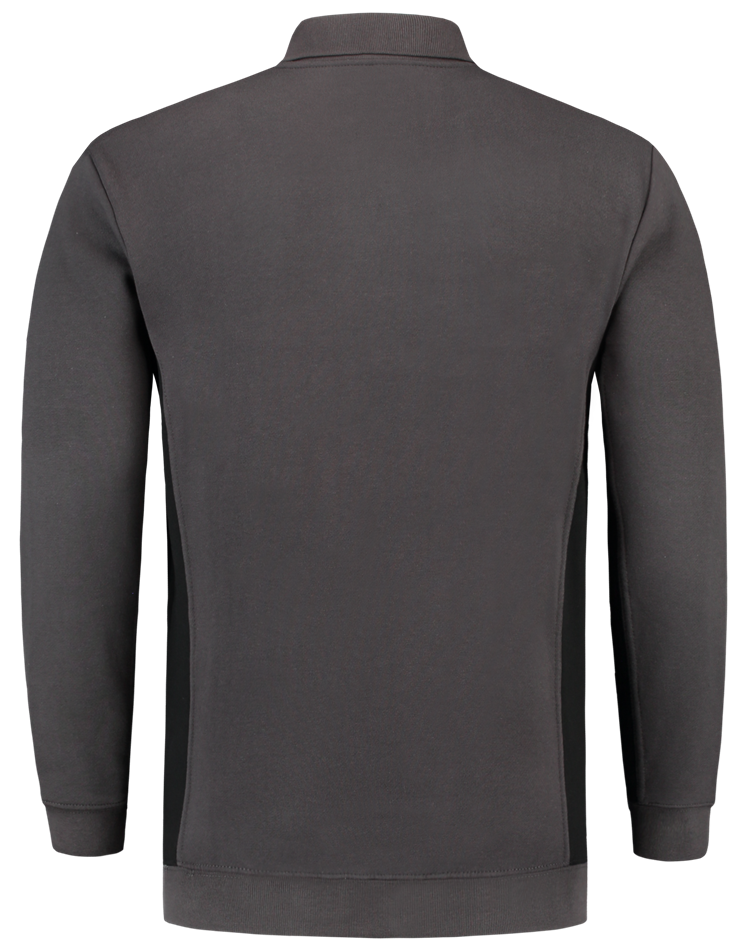 TRICORP-Jobwear, Polosweater, mit Brusttasche, Bicolor, 280 g/m², darkgrey-black