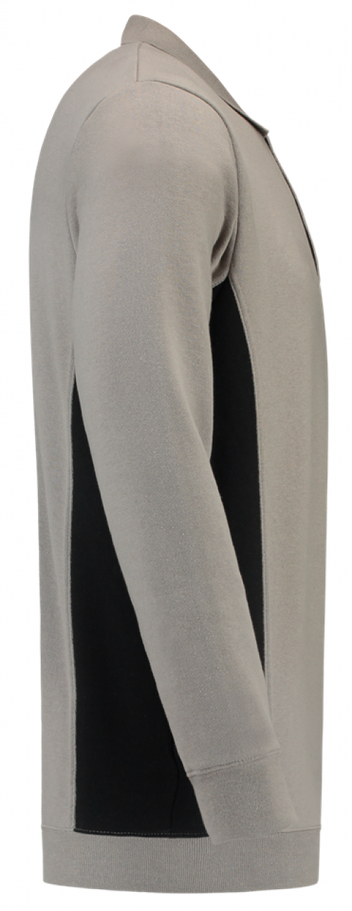 TRICORP-Jobwear, Polosweater, mit Brusttasche, Bicolor, 280 g/m², grey-black
