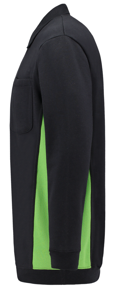 TRICORP-Jobwear, Polosweater, mit Brusttasche, Bicolor, 280 g/m², navy-lime


