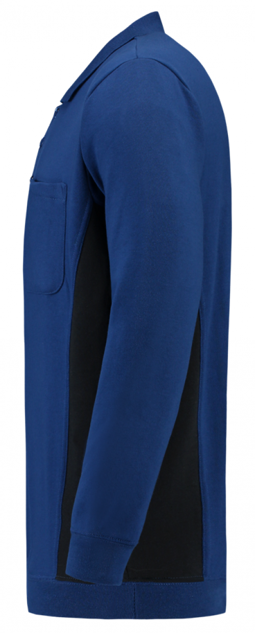 TRICORP-Jobwear, Polosweater, mit Brusttasche, Bicolor, 280 g/m², royalblue-navy