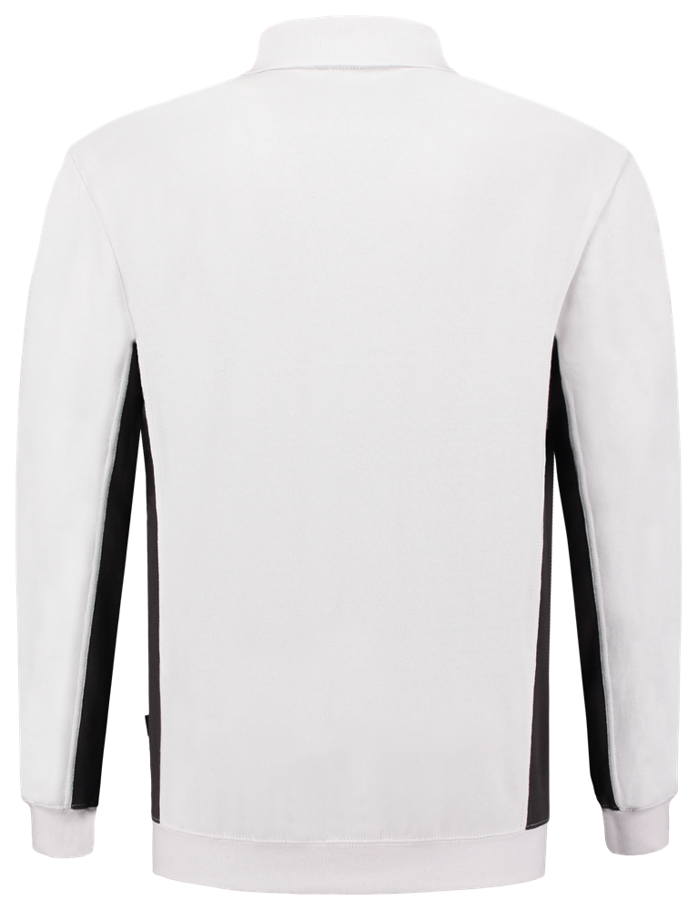TRICORP-Jobwear, Polosweater, mit Brusttasche, Bicolor, 280 g/m², white-darkgrey