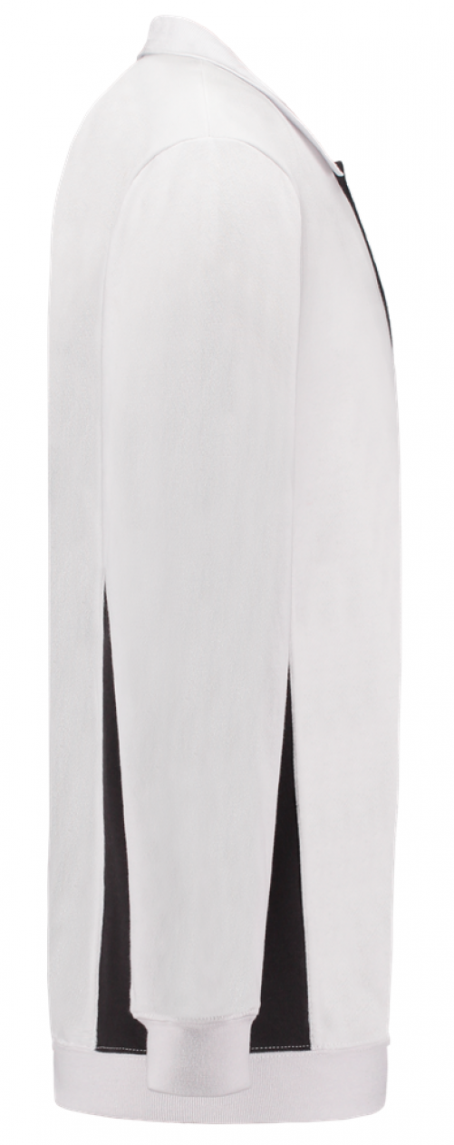 TRICORP-Jobwear, Polosweater, mit Brusttasche, Bicolor, 280 g/m², white-darkgrey
