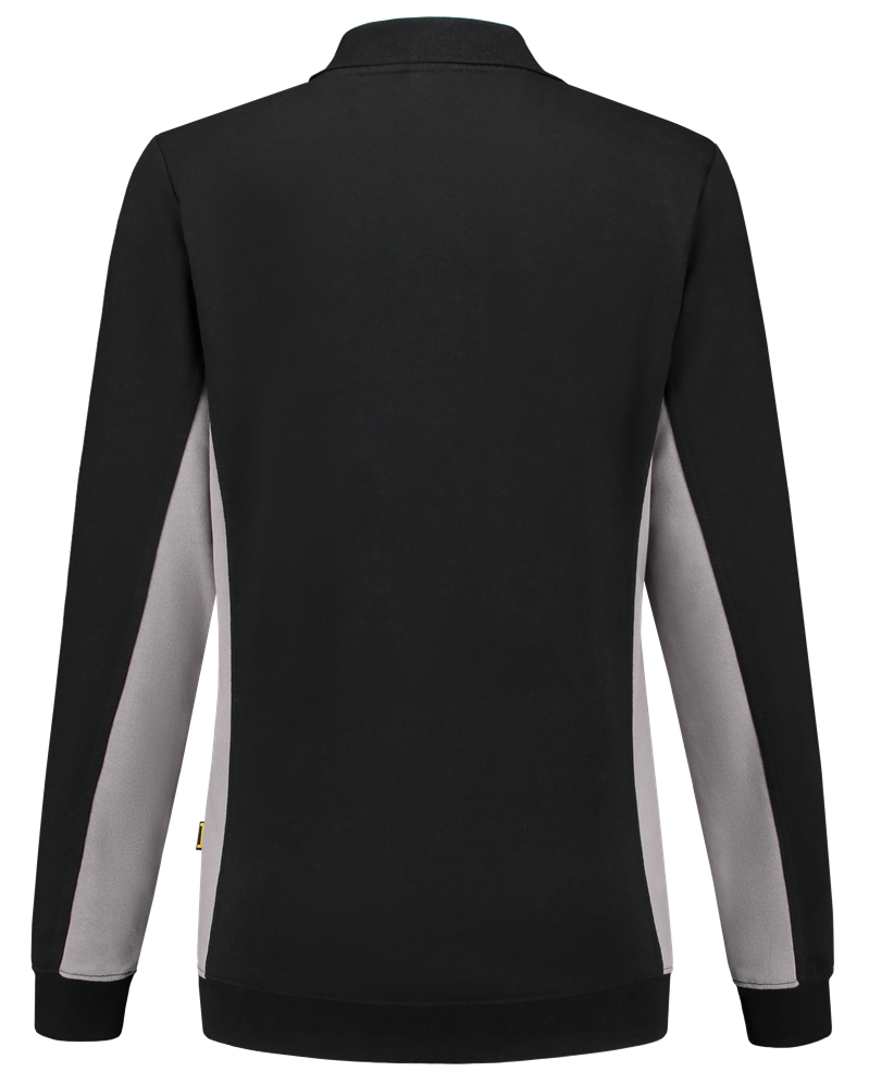 TRICORP-Jobwear, Damen-Sweatshirt mit Polokragen, 280 g/m², black-grey