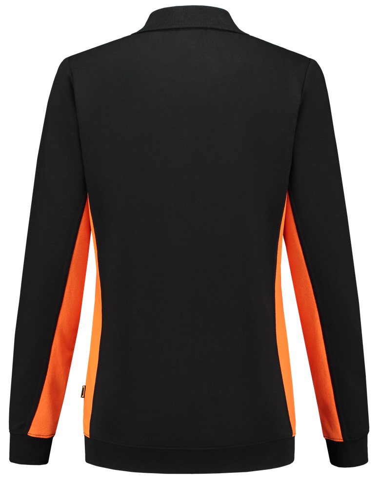 TRICORP-Jobwear, Damen-Sweatshirt mit Polokragen, 280 g/m², black-orange


