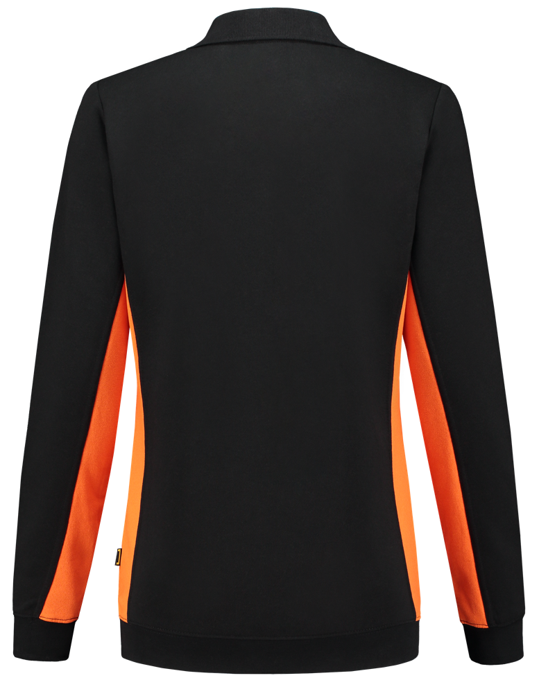 TRICORP-Jobwear, Damen-Sweatshirt mit Polokragen, 280 g/m², black-orange