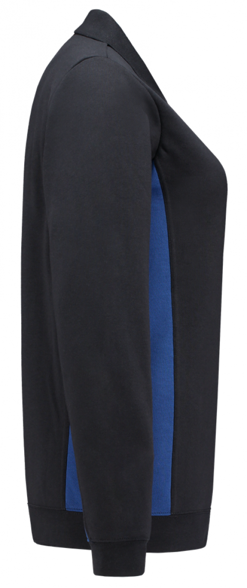 TRICORP-Jobwear, Damen-Sweatshirt mit Polokragen, 280 g/m², navy-royalblue