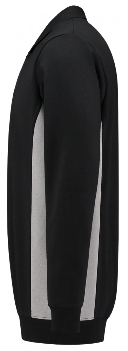 TRICORP-Jobwear, Sweatshirt mit Polokragen, 280 g/m², black-grey