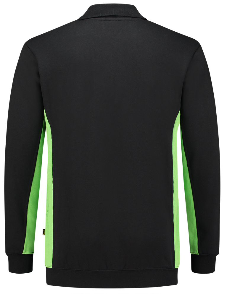 TRICORP-Jobwear, Sweatshirt mit Polokragen, 280 g/m², black-lime


