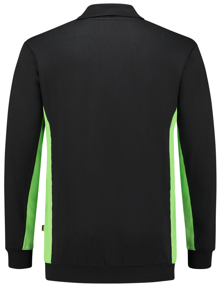 TRICORP-Jobwear, Sweatshirt mit Polokragen, 280 g/m², black-lime