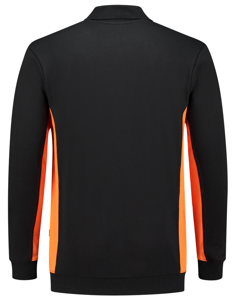 TRICORP-Jobwear, Sweatshirt mit Polokragen, 280 g/m², black-orange


