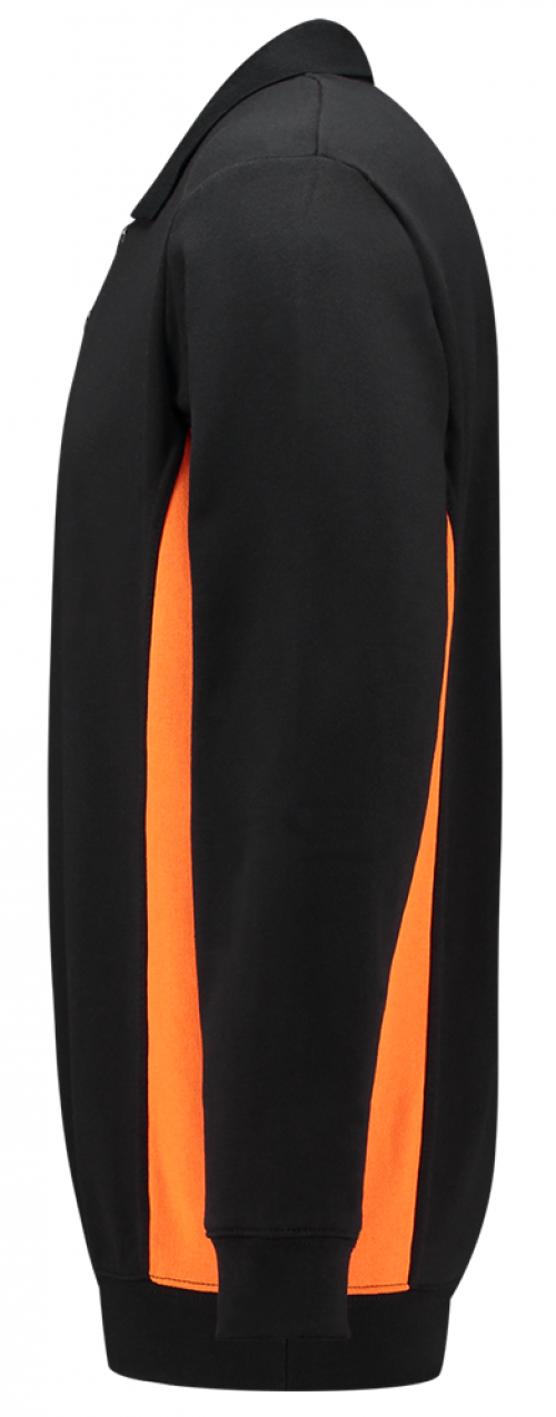 TRICORP-Jobwear, Sweatshirt mit Polokragen, 280 g/m², black-orange