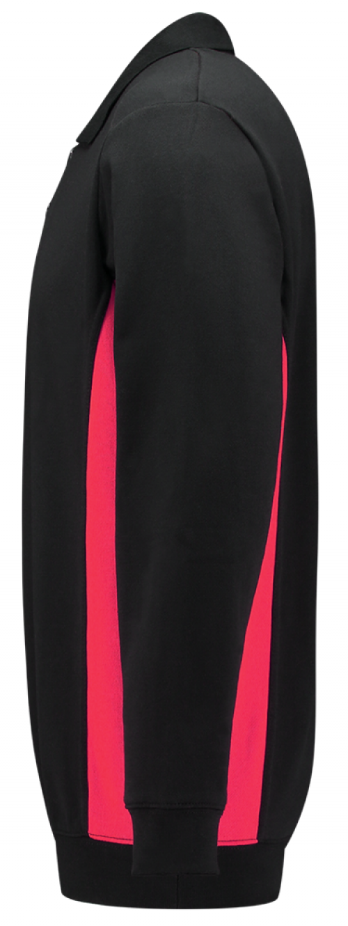 TRICORP-Jobwear, Sweatshirt mit Polokragen, 280 g/m², black-red