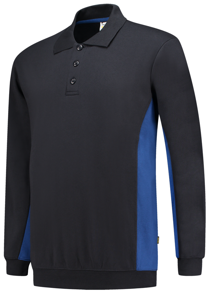 TRICORP-Jobwear, Sweatshirt mit Polokragen, 280 g/m², navy-royalblue