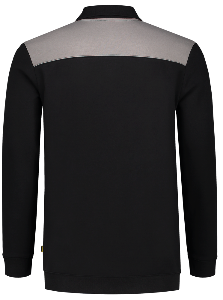 TRICORP-Jobwear, Sweatshirt Polokragen Bicolor, Basic Fit, 280 g/m², black-grey


