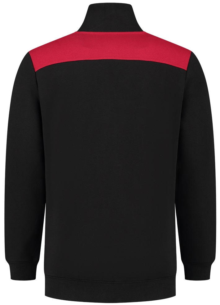 TRICORP-Kälteschutz, Sweatjacke Bicolor Quernaht, black/red