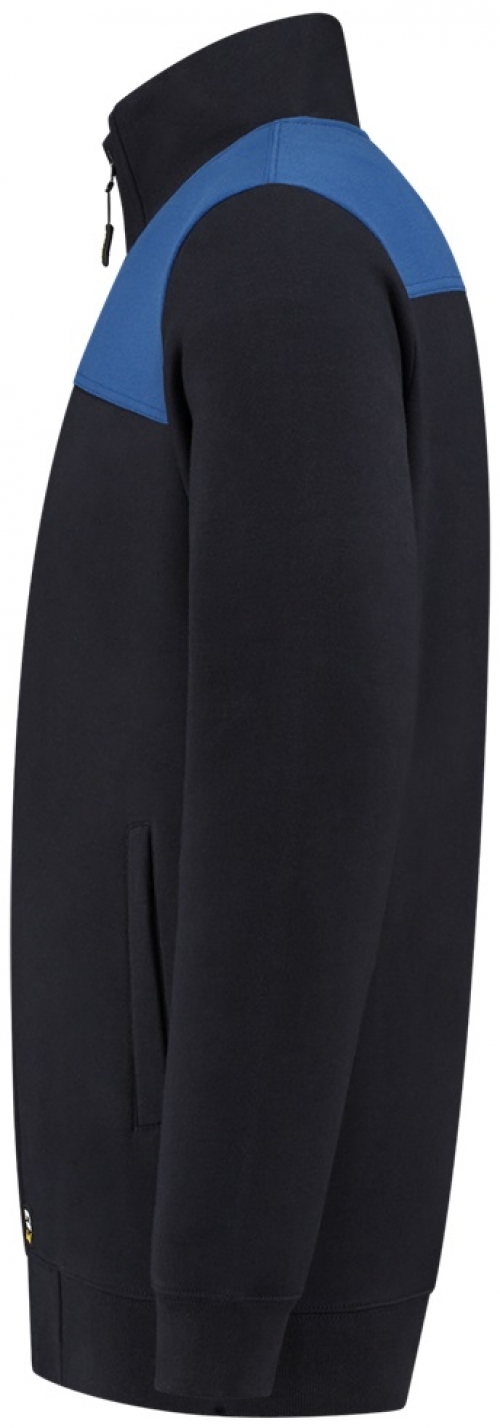 TRICORP-Kälteschutz, Sweatjacke Bicolor Quernaht, navy/royalblau