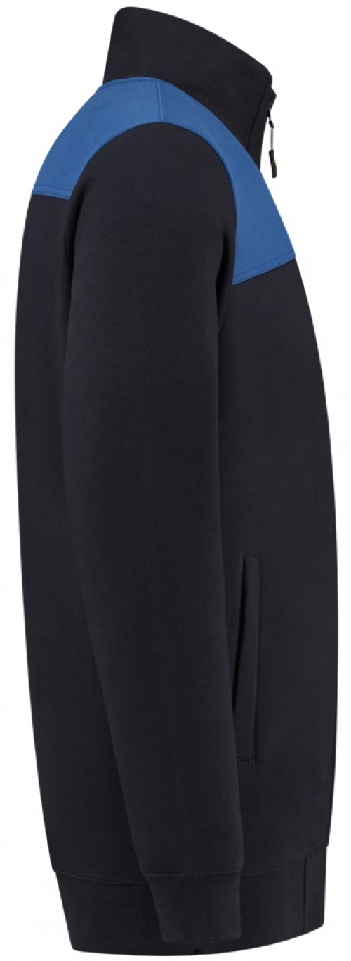 TRICORP-Kälteschutz, Sweatjacke Bicolor Quernaht, navy/royalblau