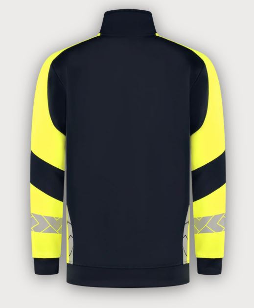 Tricorp Warnschutz Sweatjacke Reflective Redefined, Ink Fluor Yellow