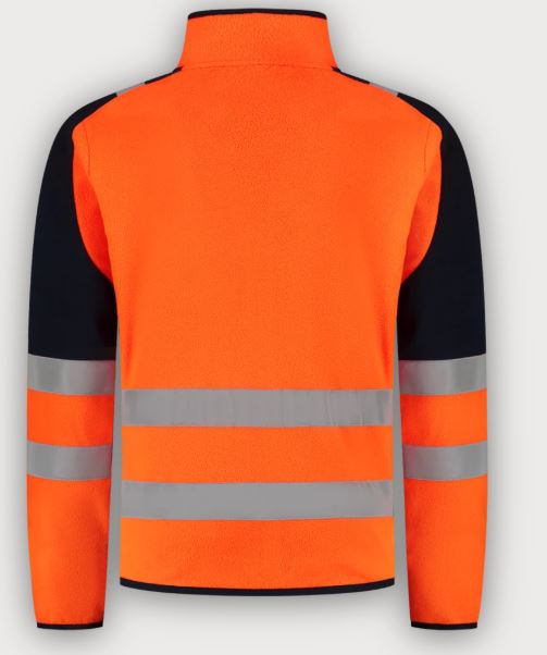 Tricorp Warnschutz Fleecejacke High Vis Redefined, Fluor Orange-Ink