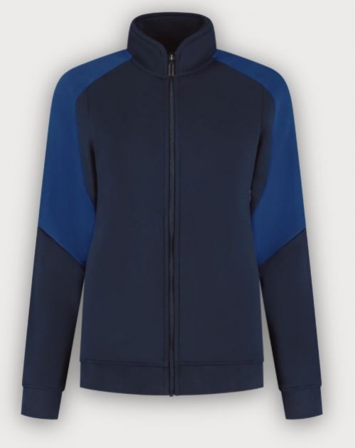 Tricorp Sweatjacke Bicolor Redefined Damen, Ink-Royal Blue