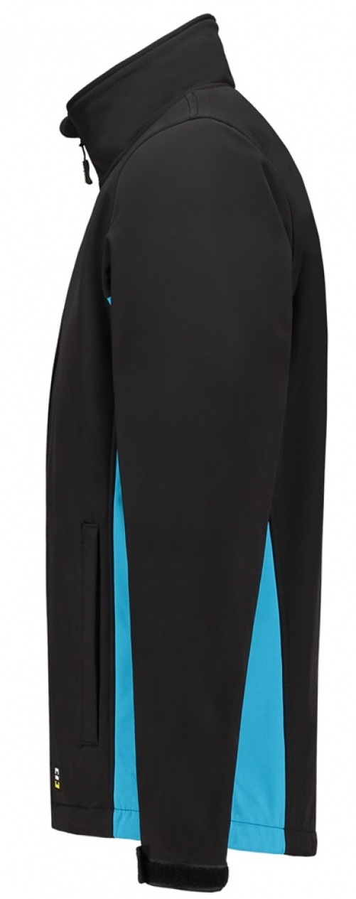 TRICORP-Kälteschutz, Softshell-Arbeits-Berufs-Jacke, Bicolor, 340 g/m², black-turquoise