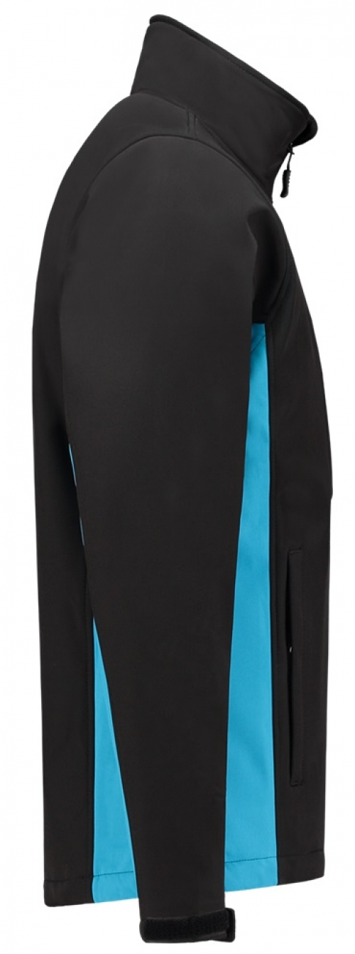 TRICORP-Kälteschutz, Softshell-Arbeits-Berufs-Jacke, Bicolor, 340 g/m², black-turquoise