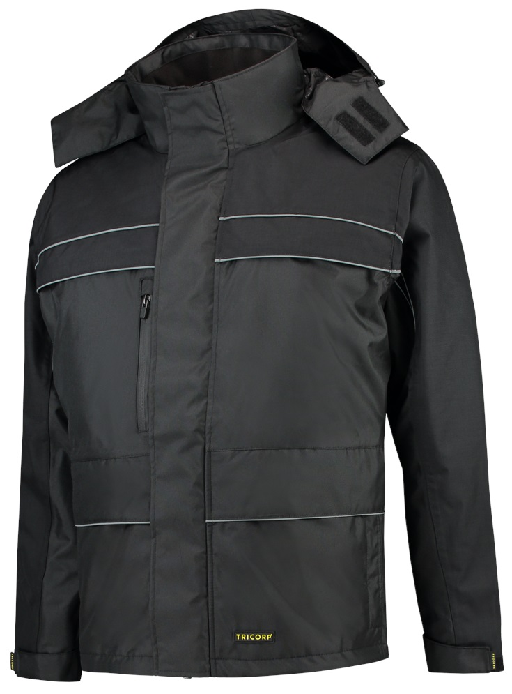 TRICORP-Kälteschutz, Winter-Arbeits-Berufs-Parka, Cordura-Besatz, Basic Fit, 200 g/m², black