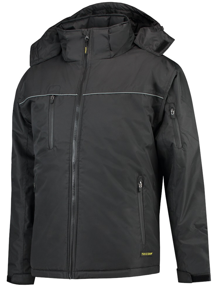 TRICORP-Kälteschutz, Winter-Arbeits-Berufs-Midi Parka, Basic Fit, 160 g/m², black