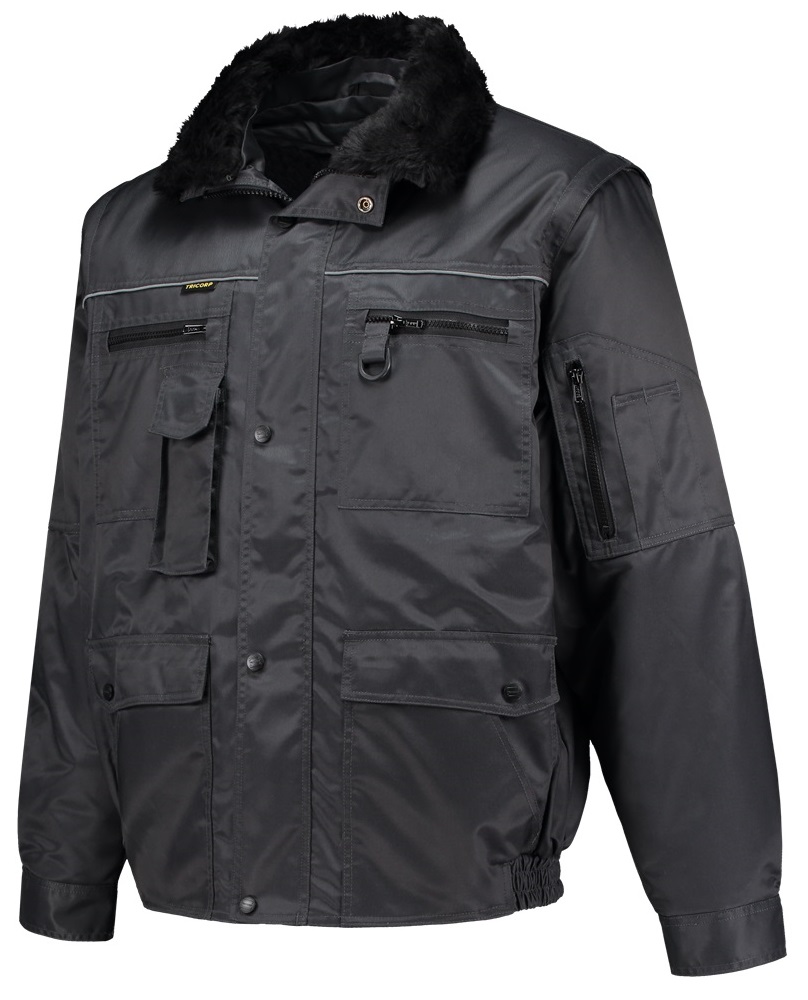TRICORP-Kälteschutz, Kälte-Schutz, Winter-Arbeits-Berufs-Piloten-Jacke, Pilotenjacke Industrie, Basic Fit, 250 g/m², darkgrey