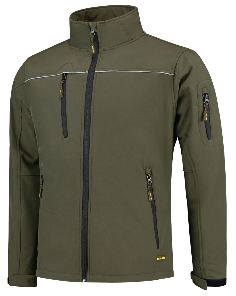 TRICORP-Kälteschutz, Softshelljacke Exzellent, Basic Fit, 340 g/m², army