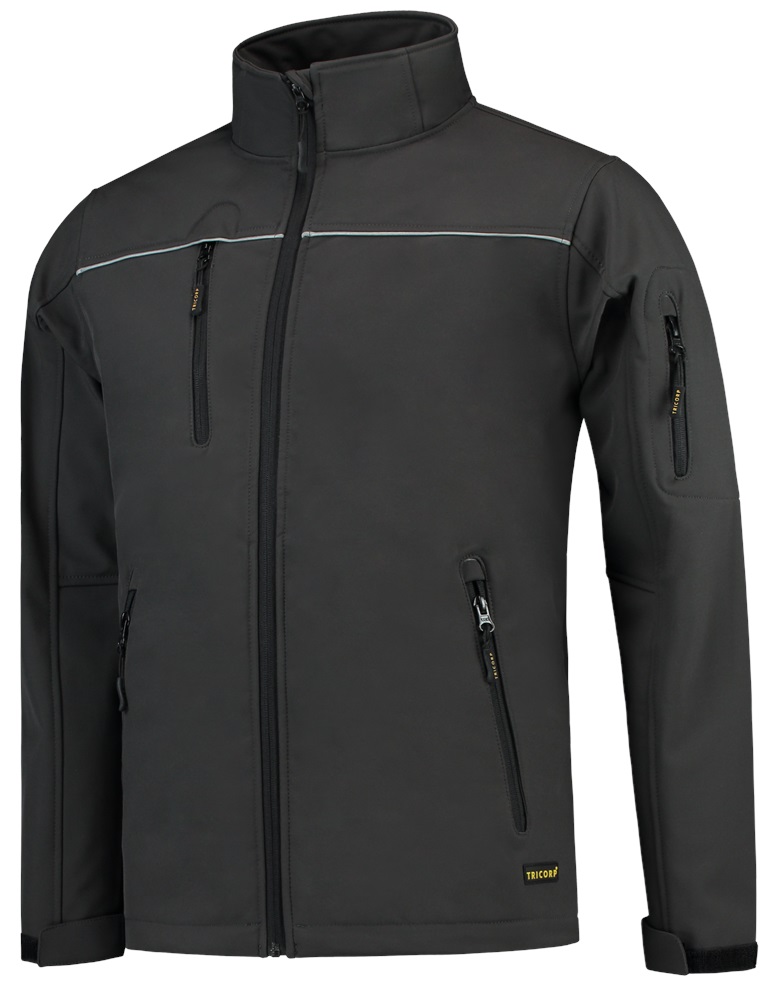TRICORP-Kälteschutz, Softshell-Arbeits-Berufs-Jacke, Exzellent, Basic Fit, 340 g/m², darkgrey