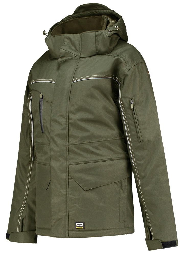 TRICORP-Kälteschutz, Midi Parka Canvas, Basic Fit, 300 g/m², army