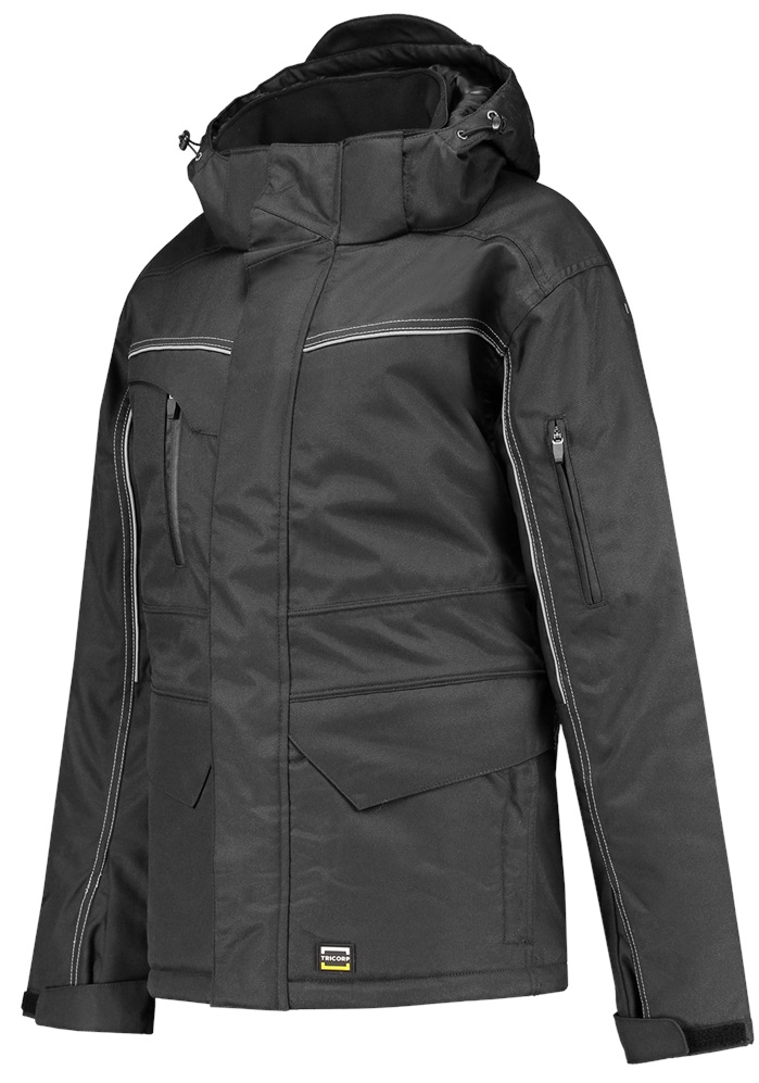 TRICORP-Kälteschutz, Winter-Arbeits-Berufs-Midi Parka Canvas, Basic Fit, 300 g/m², darkgrey