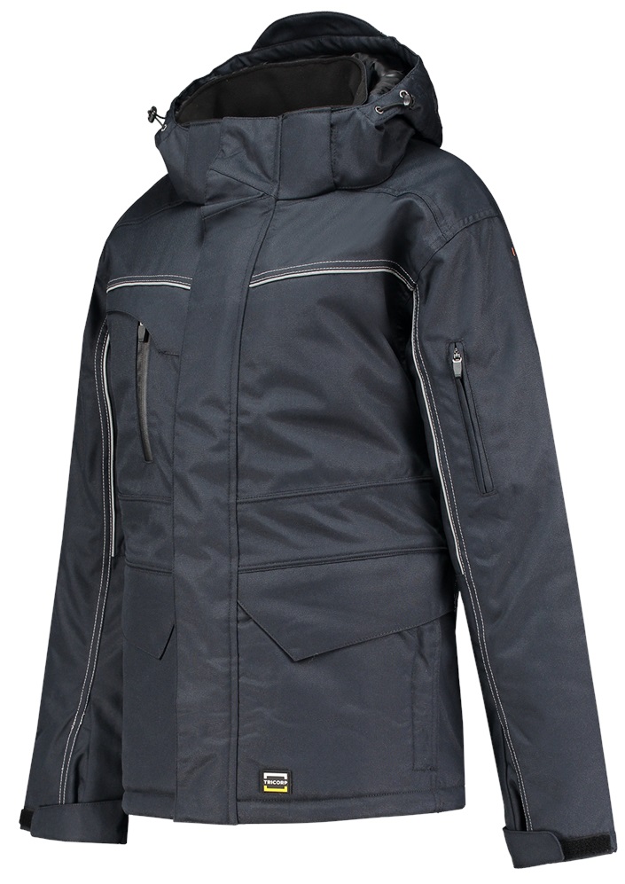 TRICORP-Kälteschutz, Winter-Arbeits-Berufs-Midi Parka Canvas, Basic Fit, 300 g/m², navy