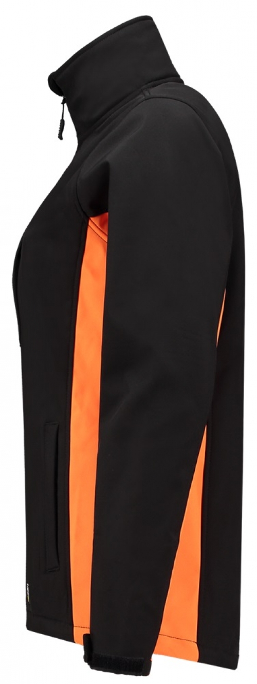 TRICORP-Kälteschutz, Damen-Softshell-Arbeits-Berufs-Jacke, Bicolor, 340 g/m², black-orange