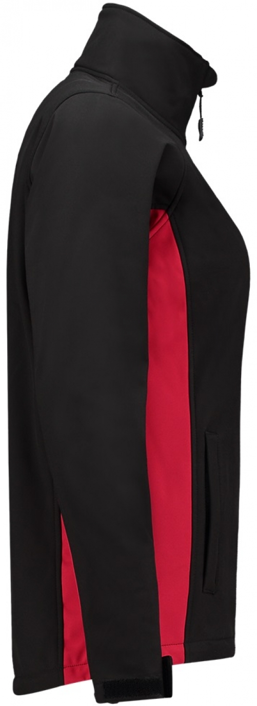 TRICORP-Kälteschutz, Damen-Softshell-Arbeits-Berufs-Jacke, Bicolor, 340 g/m², black-red