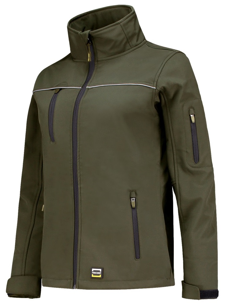 TRICORP-Kälteschutz, Softshelljacke Exzellent Damen, Basic Fit, 340 g/m², army